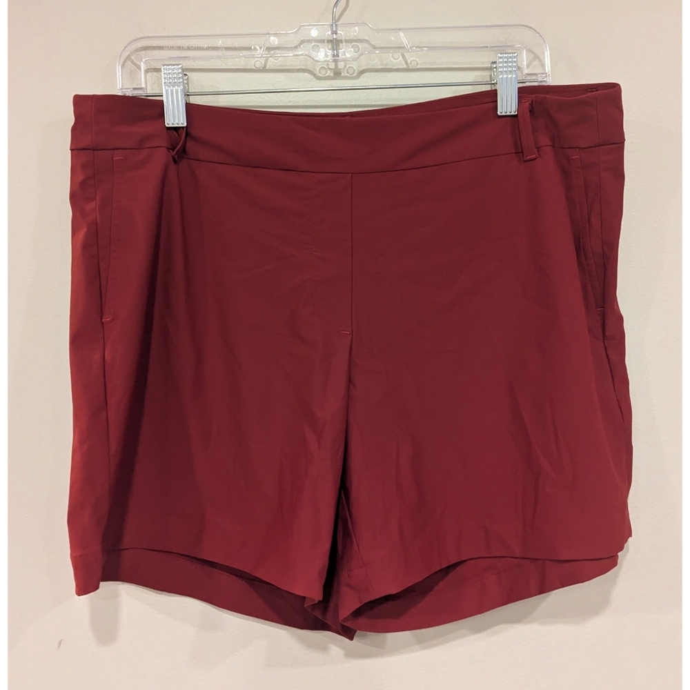 Spanx Sunshine Pocket Shorts In Sun Washed Red Size XL - Picture 5 of 5